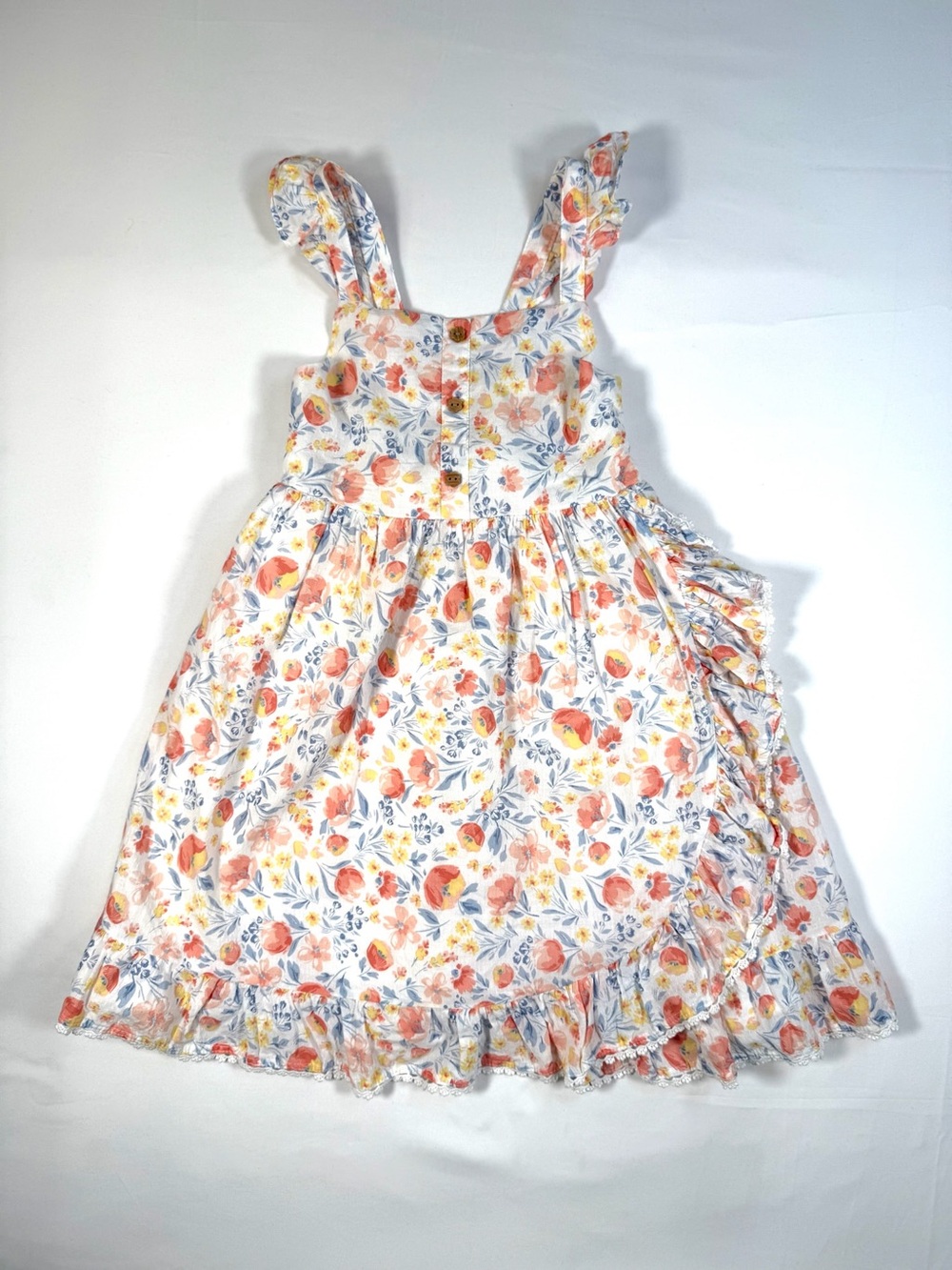 TOMMY BAHAMA Girls‎ 6 Dress Floral Ruffle Button Front Sundress Cottagecore Boho